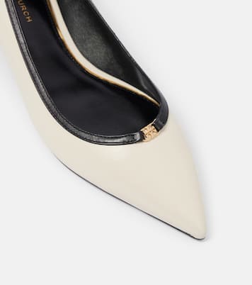 Ballerinas Double T aus Leder | Tory Burch
