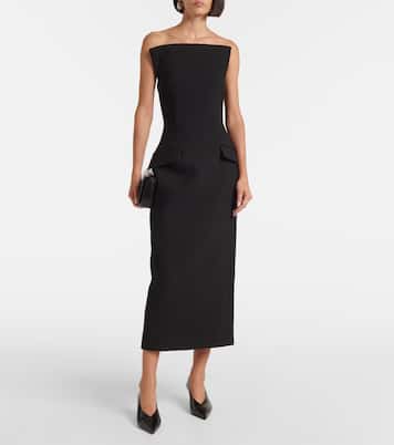 Vestido bustier de gabardina | Sportmax