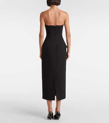 Vestido bustier de gabardina | Sportmax