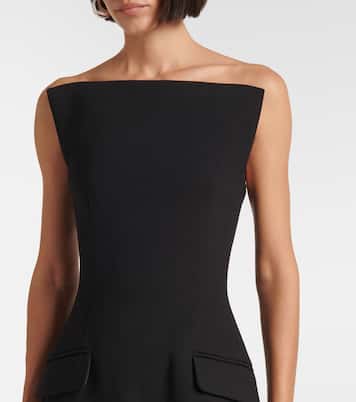 Vestido bustier de gabardina | Sportmax