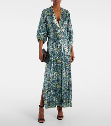 Abito lungo Jessel con stampa | Diane von Furstenberg