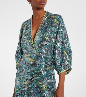 Abito lungo Jessel con stampa | Diane von Furstenberg