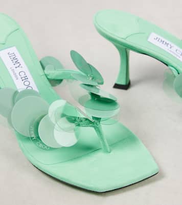 Mules Freja 70 en daim à ornements | Jimmy Choo