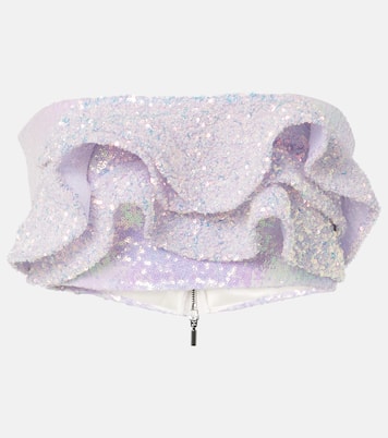 Top bandeau Together Wave à sequins | Maticevski