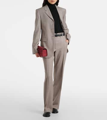 Clutch Slim Symmetry Small in suede | Savette