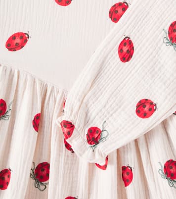 Abito Coco Ladybug in cotone con stampa | Konges Sløjd