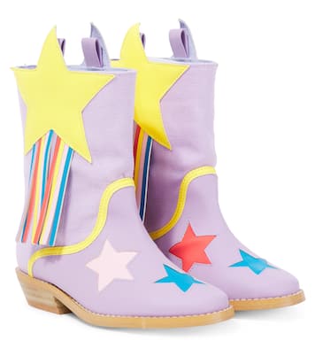 Botas cowboy de piel sintética con flecos | Stella McCartney Kids