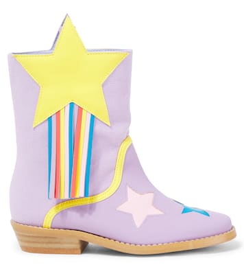 Botas cowboy de piel sintética con flecos | Stella McCartney Kids