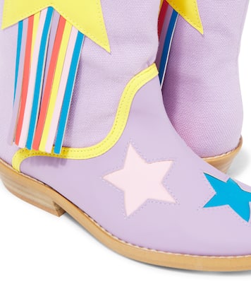 Botas cowboy de piel sintética con flecos | Stella McCartney Kids