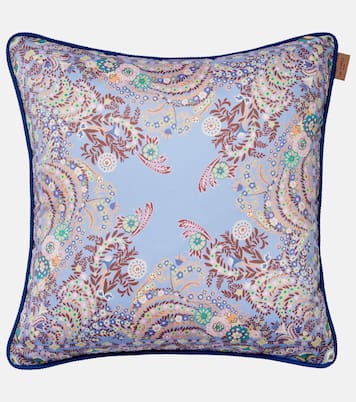 Cuscino in jacquard di cotone con stampa floreale | Etro