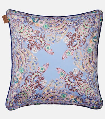 Cuscino in jacquard di cotone con stampa floreale | Etro