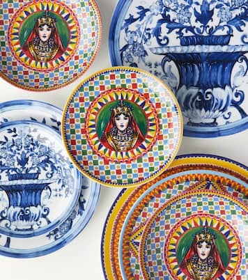 Carretto Siciliano set of 2 dinner plates | Dolce&Gabbana Casa