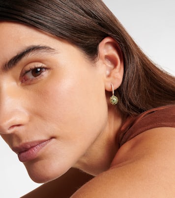 Boucles d'oreilles Bauble en or 18 ct, diamants et grenats | Roxanne First