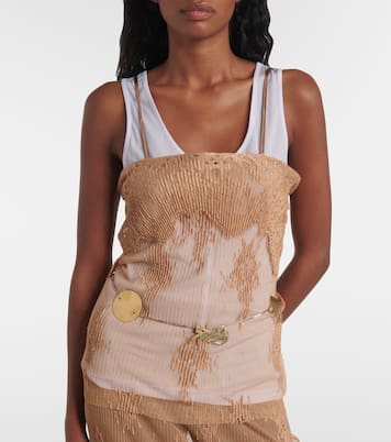 Top in jersey e pizzo | Jacques Wei