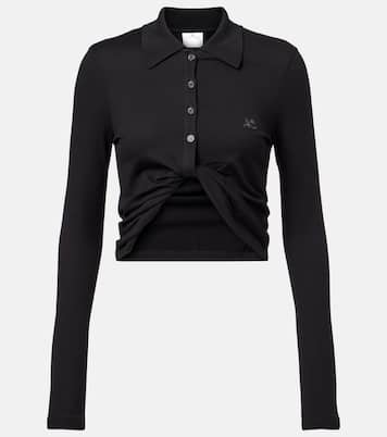 Polo raccourci en coton | Courrèges