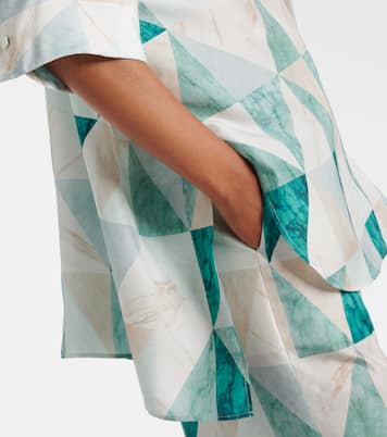 Camicia oversize Arcole in seta con stampa | Joseph