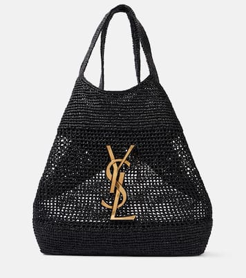 Cabas Icare Cassandre Maxi en crochet et raphia | Saint Laurent