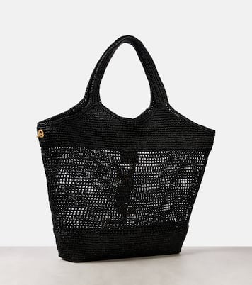Cabas Icare Cassandre Maxi en crochet et raphia | Saint Laurent