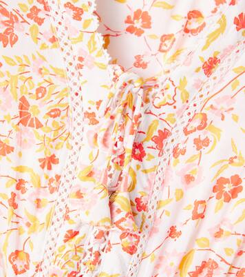 Anais gathered floral dress | Poupette St Barth Kids