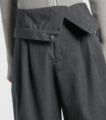 Weite High-Rise-Hose aus Schurwolle | JW Anderson