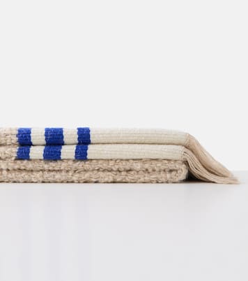 Distinto mohair, cotton, wool, and linen-blend throw | The House of Lyria