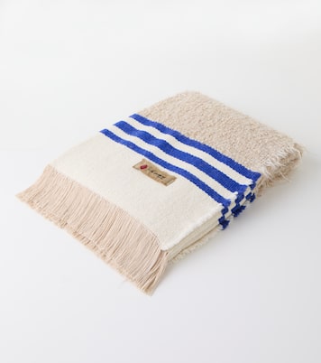 Distinto mohair, cotton, wool, and linen-blend throw | The House of Lyria