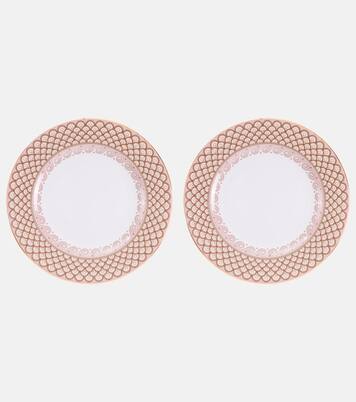 Odysseus Dusty Pink set of 2 dinner plates | La DoubleJ