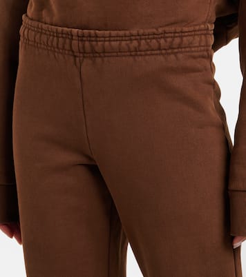 Pantalones deportivos flared de jersey de algodón | Entire Studios