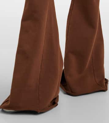Pantalones deportivos flared de jersey de algodón | Entire Studios