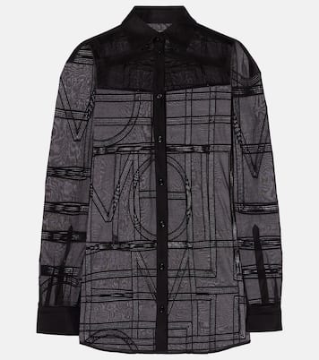 Embroidered cotton and silk voile shirt | Toteme