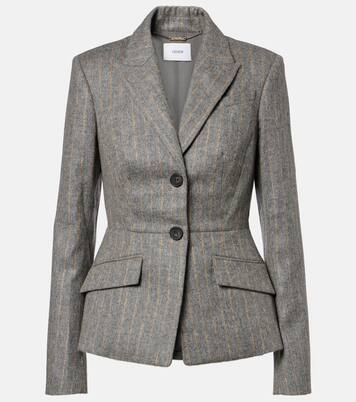 Pinstripe wool and mohair blazer | Erdem