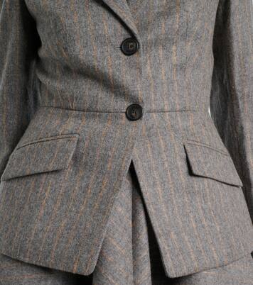 Pinstripe wool and mohair blazer | Erdem