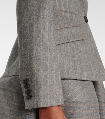 Pinstripe wool and mohair blazer | Erdem