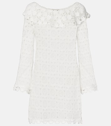 Envalira cotton crochet minidress | Rixo