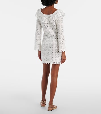 Envalira cotton crochet minidress | Rixo