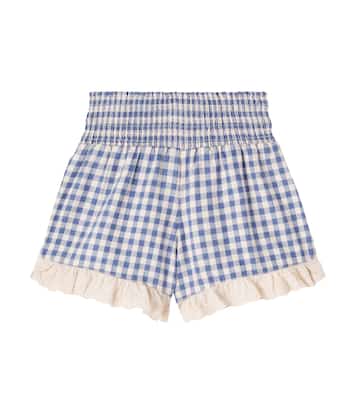 Mesina checked cotton-blend flannel shorts | Cozmo