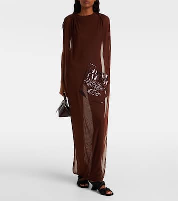 Maxikleid aus Tüll mit Pailletten | Jean Paul Gaultier