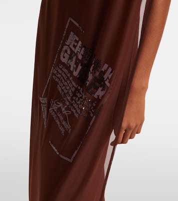 Maxikleid aus Tüll mit Pailletten | Jean Paul Gaultier