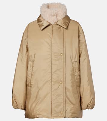 Daunenjacke Voue mit Faux Shearling | Moncler