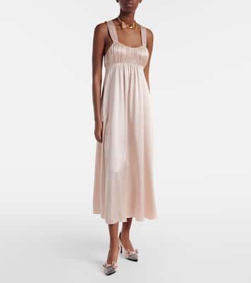 Vestido midi de seda | Chloé