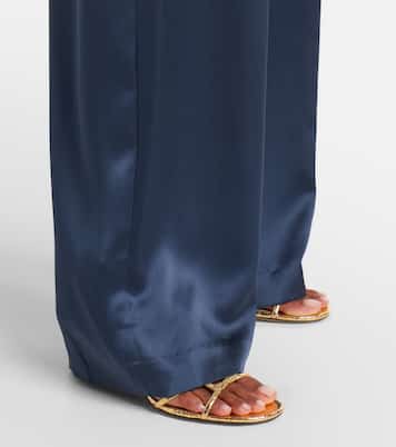 High-rise silk wide-leg pants | The Sei