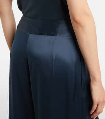 High-rise silk wide-leg pants | The Sei