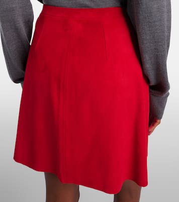 Lucie 22 suede miniskirt | Stouls