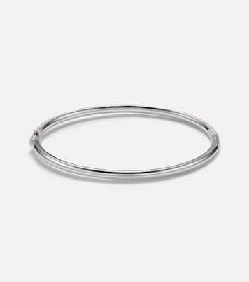 Jonc Zèbre 9kt white gold bracelet with diamonds  | Yvonne Léon