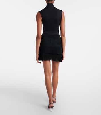 Minifalda con flecos | Norma Kamali