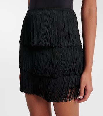 Minifalda con flecos | Norma Kamali