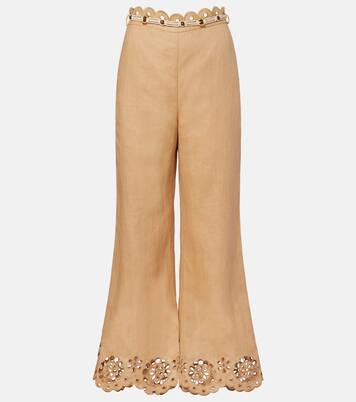 Cropped-Schlaghose Awaken aus Leinen | Zimmermann