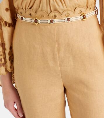 Cropped-Schlaghose Awaken aus Leinen | Zimmermann