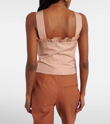 Cropped-Top aus Taft | Chloé