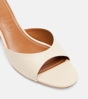 Brigitte leather wedge mules | Staud